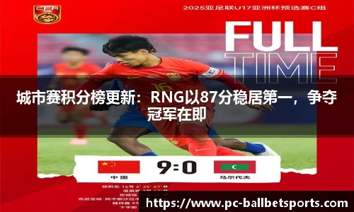 城市赛积分榜更新:RNG以87分稳居第一,争夺冠军在即